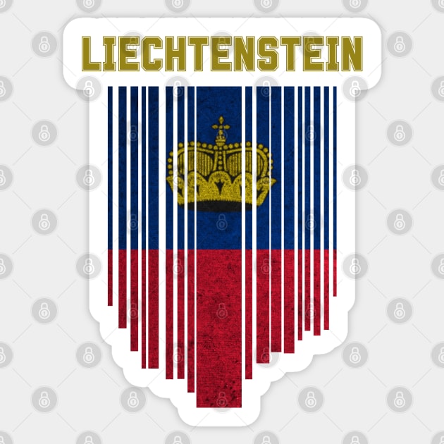 Liechtenstein flag Sticker by eka123